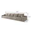 168" Cloud Sectional Couch,Modern Modular Sofa with Deep Seat, Upholstered Couches,Camel (Plush Corduroy Fabric) - 4 of 4