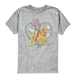 Boys' - Barbie - Western Barbie Heart Short Sleeve Graphic T-Shirt - 1 of 4