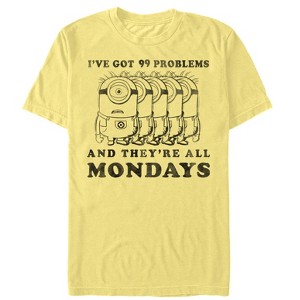 Men's Despicable Me Minion Monday Problems T-Shirt - 1 of 3