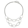 Chisel Stainless Steel Polished Oval Link 2-Strand 19" with 1.5" Extension Necklace - 4 of 4