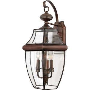 Quoizel Lighting Newbury 3 - Light Sconce in  Aged Copper - 1 of 1