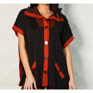Women's Button Up Pullover - Angel Apparel - 1 of 1
