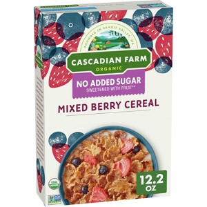 Cascadian Farm No Added Sugar Mixed Berry Cereal - 12.2oz - General Mills - 1 of 4