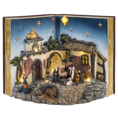 Mr. Christmas Animated LED Nativity Scene Musical Christmas Decoration