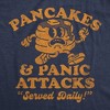 Womens Funny T Shirts Pancakes And Panic Attacks Sarcastic Graphic Novelty Tee For Ladies - Crazy Dog Women's T Shirt - 2 of 4