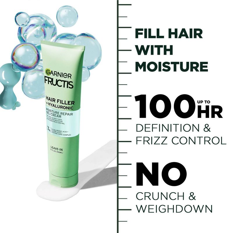 Garnier Fructis Hair Fillers Moisture Repair Leave In Cream for Curly Hair - 5 fl oz, 5 of 14