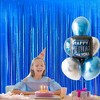 KatchOn, Iridescent Blue Streamers Backdrop - 3.2x8 Feet, Pack of 2 | Under The Sea Party Decor | Summer Party Decorations - 3 of 4
