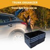 Unique Bargains Universal Car Trunk Organizer Multi Compartments Car Storage Organizer Foldable Blue - 2 of 4