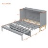 Modern Queen-Size Murphy Bed with Space-Saving Foldable Design, Bed Frame for Studio Apartments or Compact Bedrooms - The Pop Home - 3 of 4