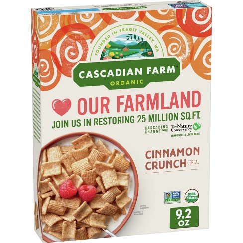 Cascadian Farm Organic Cinnamon Crunch Breakfast Cereal - 9.2oz - image 1 of 4