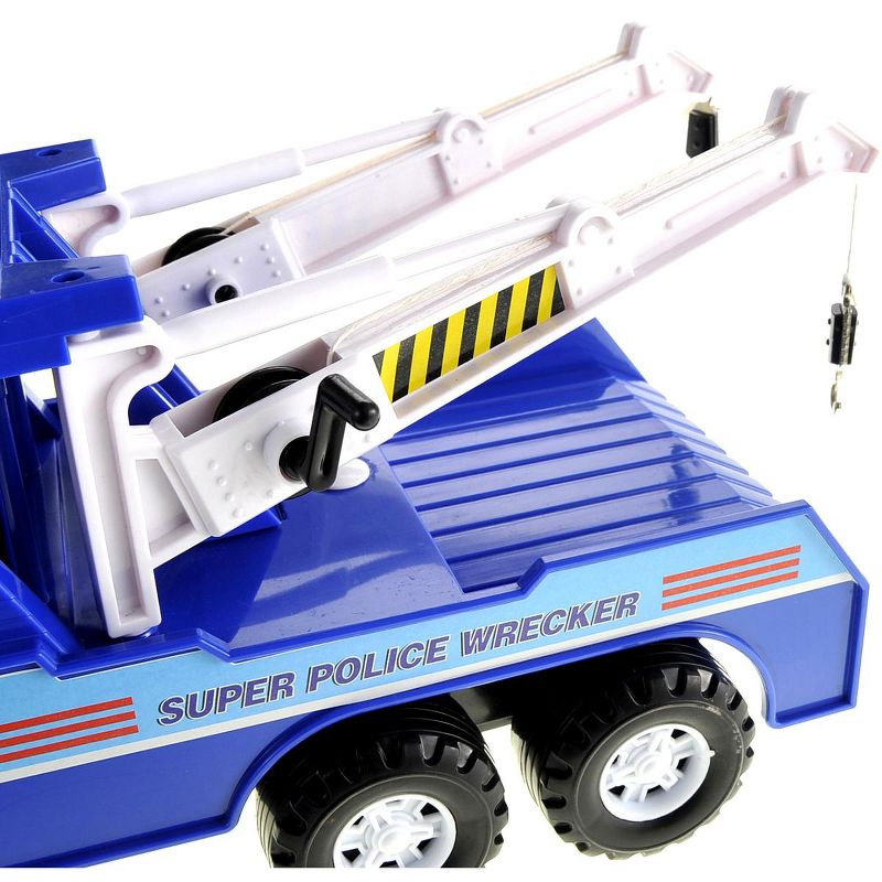 Link Worldwide Ready! Set! Play! Big Heavy Duty Police Tow Truck With Pull Back Power For Kids, 2 of 7