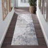 Modern Abstract Kitchen Rugs Machine Washable Soft Non Slip Entryway Area Rug Indoor Floor Accent Mat Carpet for Kitchen Laundry Grey/Taupe - 4 of 4