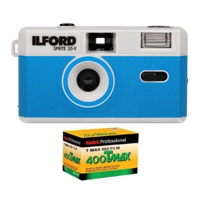 Ilford Sprite 35-II Reusable/Reloadable 35mm Analog Film Camera with Kodak Film