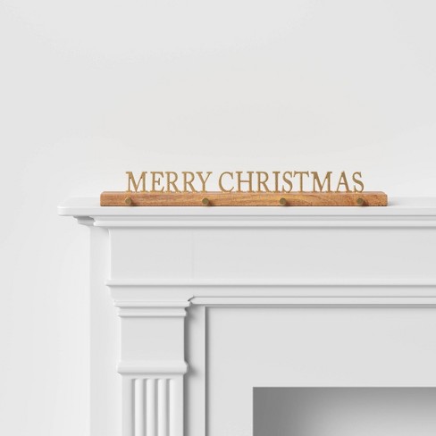 Merry Christmas Stocking Holder - Threshold™ - image 1 of 3