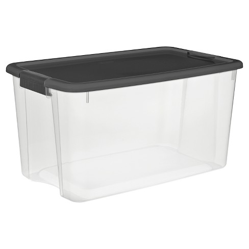 clear plastic storage bins for pantry