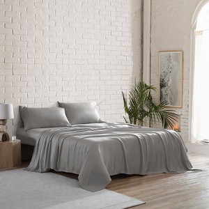 BrylaneHome 300 Thread Count Tencel; Lyocell Sateen Set - 1 of 2