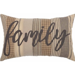 Sawyer Mill Charcoal Family Pillow 14x22 VHC Brands - 1 of 4