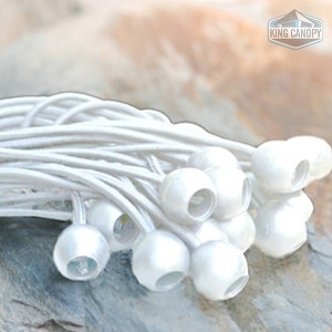 King Canopy 8'' White Ball Bungee Straps - 50pk - 1 of 4