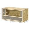 Skyzone Natural Wood Reptile Habitat: 31.5"x15.7"x15.7" Sliding Glass Door Terrarium with Mesh - 3 of 4