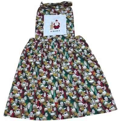 Doll Clothes Superstore Santa “I Believe” Handmade Apron for Home or Restaurant