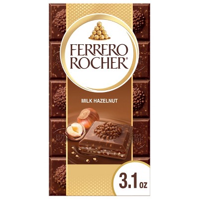 Ferrero Rocher Milk Chocolate Hazelnut Candy Bar - 3.1oz