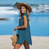 Women's V-Neck Basic Collar Cover-Up Dress - Cupshe - 2 of 4
