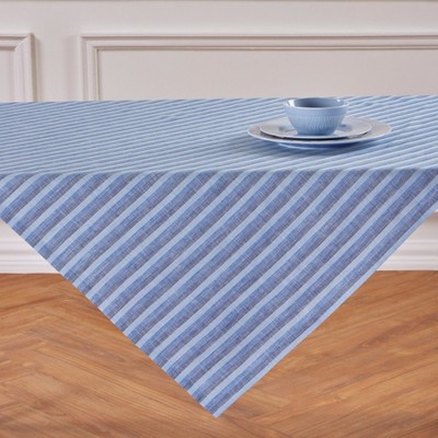 Solino Home Striped Linen Table Throw | Bistro Stripe