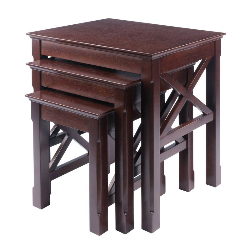 3pc Xola Nesting Table Cappuccino - Winsome, 3 of 16