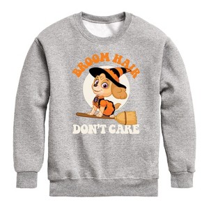 Boys' - Paw Patrol - Hair Don't Care Graphic Long Sleeve Fleece Sweatshirt - 1 of 4