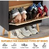 Rattan Shoe Cabinet for Entryway, Holds 12-18 Pairs of Shoes, Anti-Tip Design for Closet, Bedroom and Hallway - 4 of 4