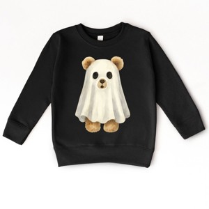 Watercolor Ghost Bear - Kids Toddler Sweatshirt and Kids Youth Sweatshirt - 1 of 2