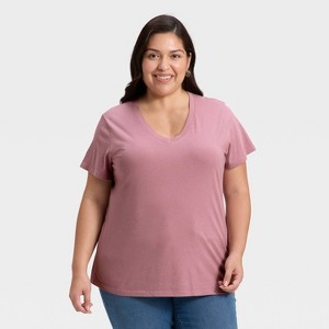 Women's Short Sleeve V-Neck T-Shirt - Universal Thread™ - 1 of 3