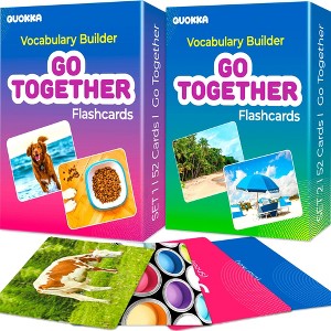 QUOKKA Flash Cards for Toddlers - Speech Therapy Toys - Vocabulary Builder for Kids - 1 of 4