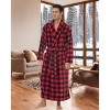 ADR Men's Ultra Plush Fleece Robe, Big and Tall Bathrobe - 2 of 4