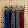 Juvale 100 Pack Plastic Tie Hangers for Men, Closet, Standard Size Retail Hangers for Necktie Display, Black, 2 x 2.8 In - 2 of 4