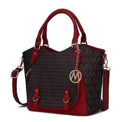 MKF Collection Talula Signature Printed Vegan Leather Women’s Satchel Bag by Mia K