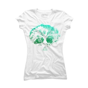 Junior's Design By Humans Tree of Life By Area31Studios T-Shirt - 1 of 3