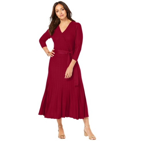 Target red wrap hot sale dress