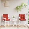 vidaXL Lowback Chair Cushions 2 pcs Melange Red 39.4"x19.7"x2.8" Fabric - 4 of 4