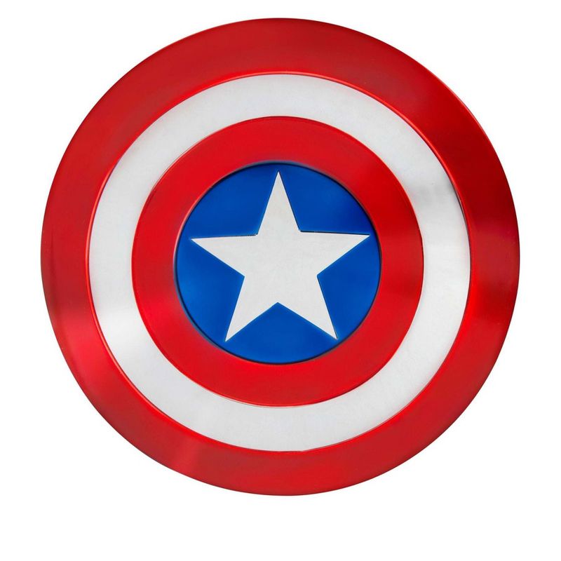 HalloweenCostumes.com   Boy  12" Captain America Shield for Kids, Red/White/Blue, 1 of 2