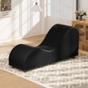 Mjkone Velvet Yoga Chaise Lounges, Modern Curved Yoga Chairs for Adults, Small Chaise Lounges Chair for Stretching, Relaxation, Exercise - 2 of 4