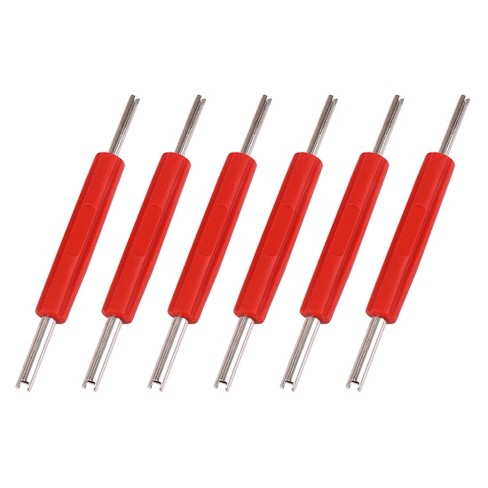 Unique Bargains Tire Valve Core Remover Installer Tools For Car Truck Rv 5.12" Red 6pcs : Target