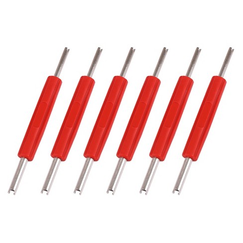Unique Bargains Tire Valve Core Remover Installer Tools For Car Truck  Motorcycle Rv 5.12 Red 6pcs : Target