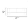 FONTOI Wide TV Stand for TV up to 54" with Storage Shelves&Cabinet, Entertainment Center for Living Room, Multicolor, 47.4"*16.6"*12.2" - 3 of 4