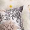 PiccoCasa Modern Coral Beach House Home Decorative Pillow Cover 18"x18" - 4 of 4