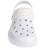 FOAMWALK Women's Comfortable Furry Solid and Bubble Heel Platform Clogs with Faux Fur Lining - Fur Lined Clogs for Women - 4 of 4