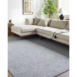 Hauteloom Zareh Blue Solid Area Rug - 1 of 2