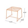 3 Piece Metal Patio Table and Chairs Sets, Outdoor Conversation Furniture Set,Metal Patio Table and Chairs Set for Small Space-Maison Boucle - 4 of 4