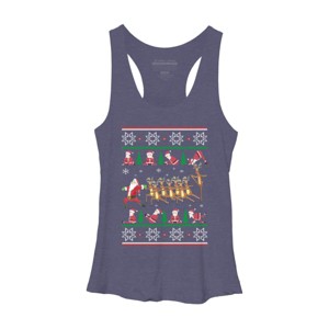 Women's Design By Humans Yoga Christmas By sophialada Racerback Tank Top - 1 of 3