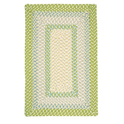 Colonial Mills Montego Braided Rug, Lime Twist 5'x8', Rectangle Shape